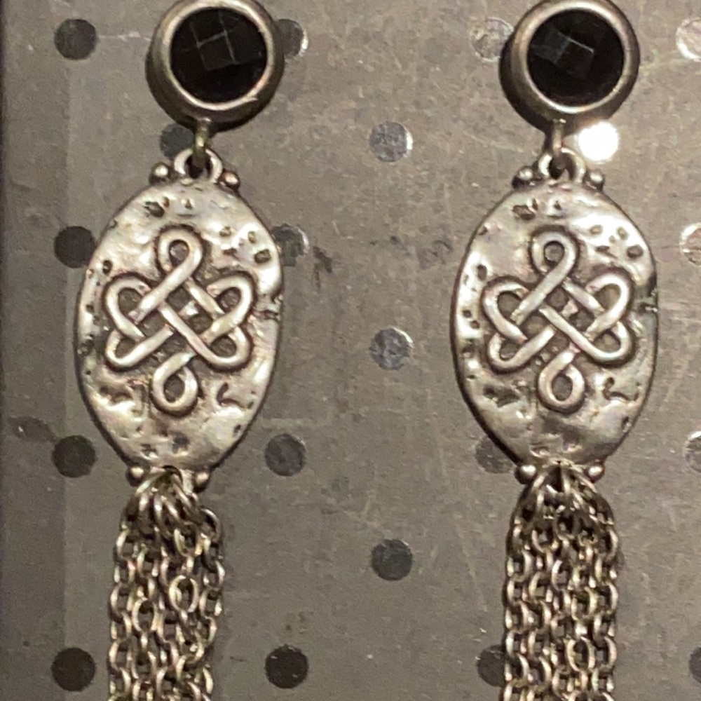 Grace Adele Celtic Knot Drop Earrings